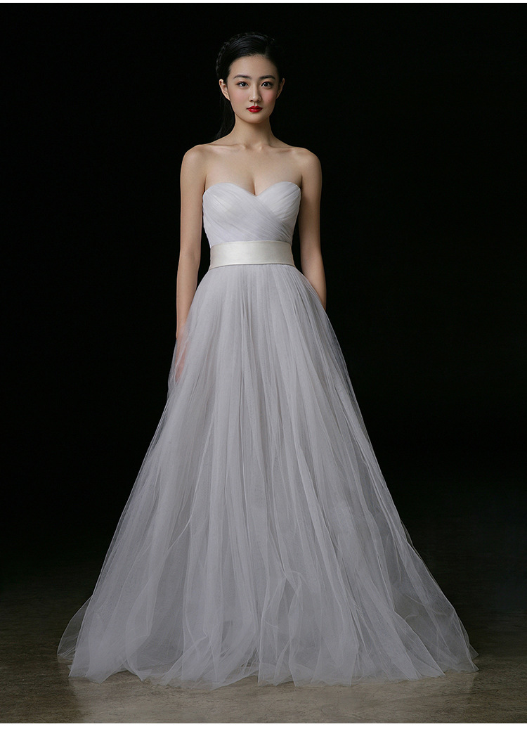 WDDH1571 strapless Slim Wedding dress